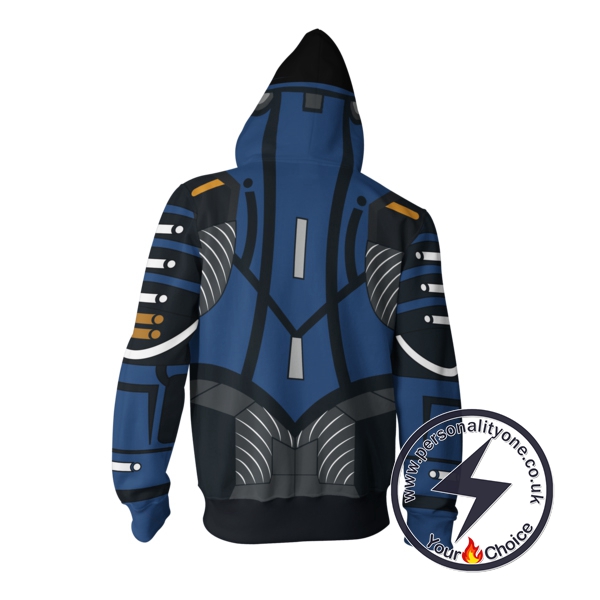 Mass Effect Garrus Vakarian Zip-up Hoodie - Latest 3D Garrus Vakarian Hoodie Jacket